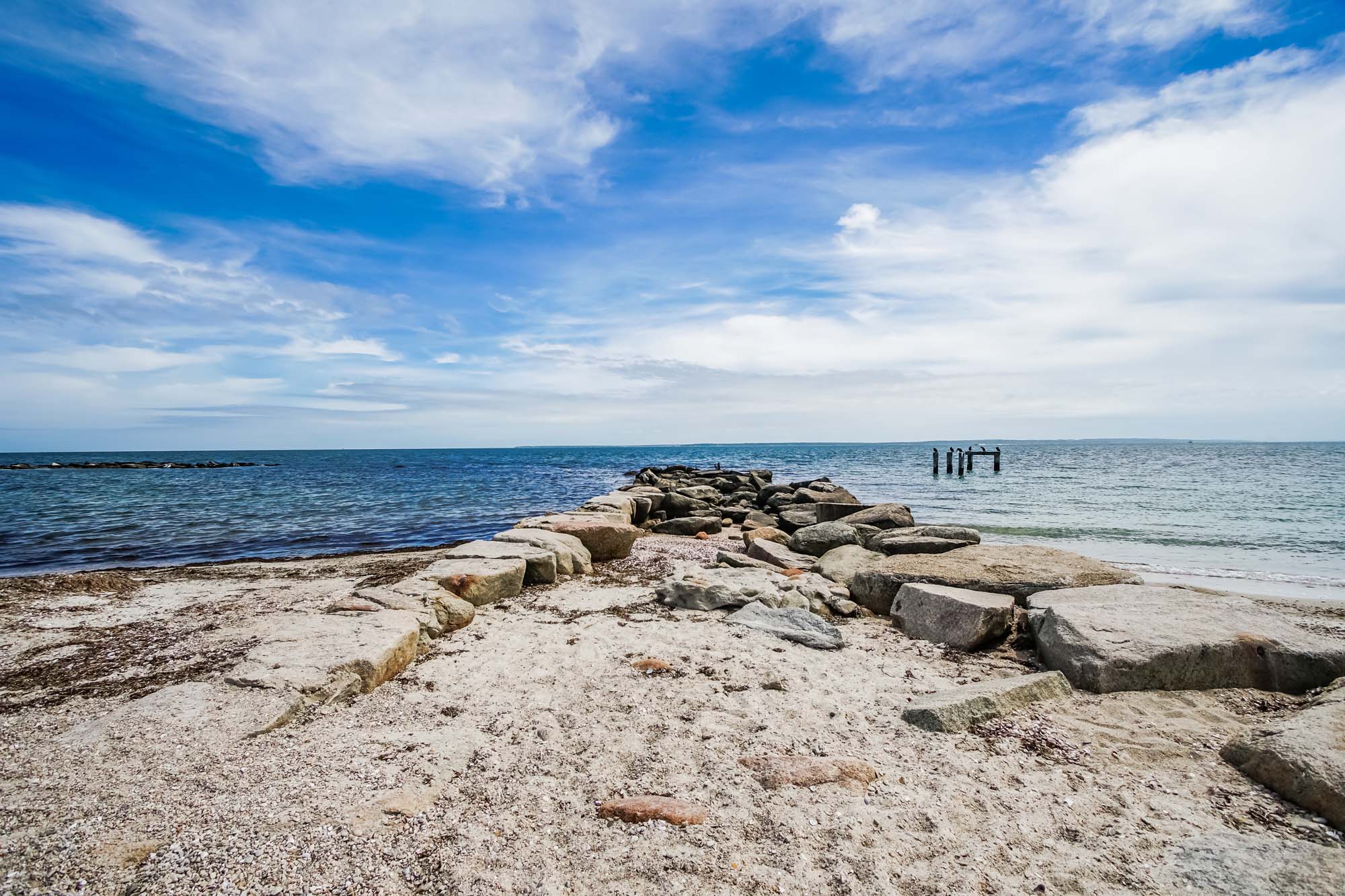 Photo of ocean shoreline